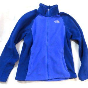 The North Face Blue Long Sleeve Fleece Warm Jacket Coat